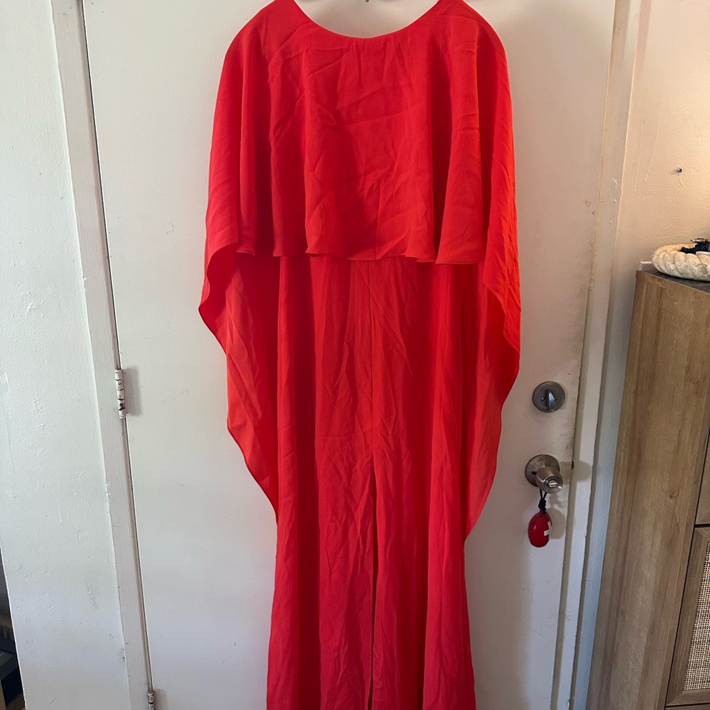 BCBGMaxAzria Red Backless Dress